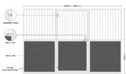 Hot dipped galvanized stable box