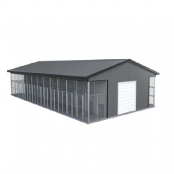 Wooden dog house